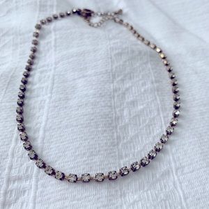Costume diamond choker necklace